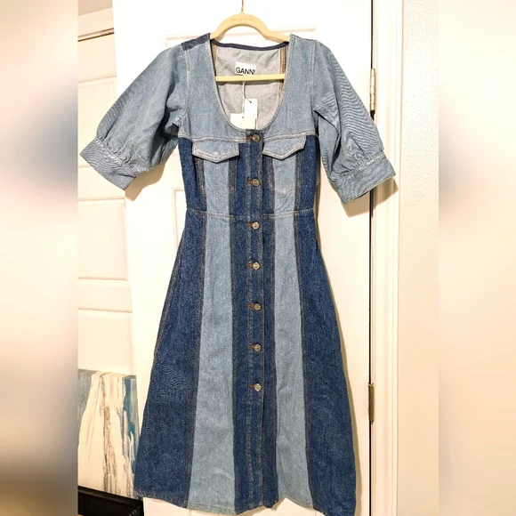 white christmas dresses Future Denim Maxi Dress